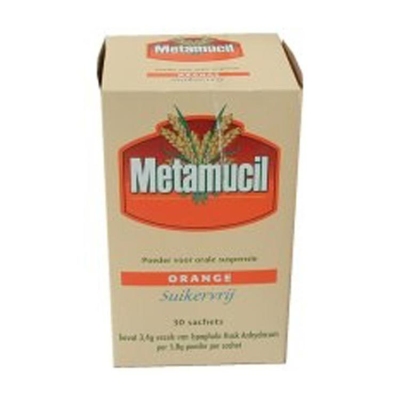 Metamucil orange suikervrij 30sach  drogist