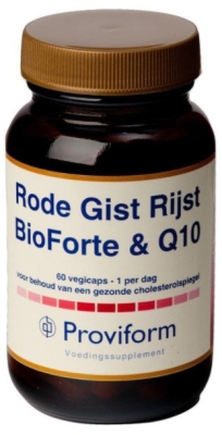 Foto van Proviform rode gist rijst bioforte 625 mg & q10 60vc via drogist
