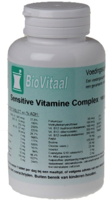 Foto van Biovitaal sensitive vit complex 100tb via drogist