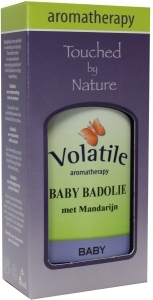 Foto van Volatile baby badolie mandarijn 100ml via drogist