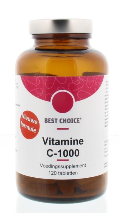 Foto van Best choice vitamine c 1000 mg & bioflavonoiden 120tab via drogist
