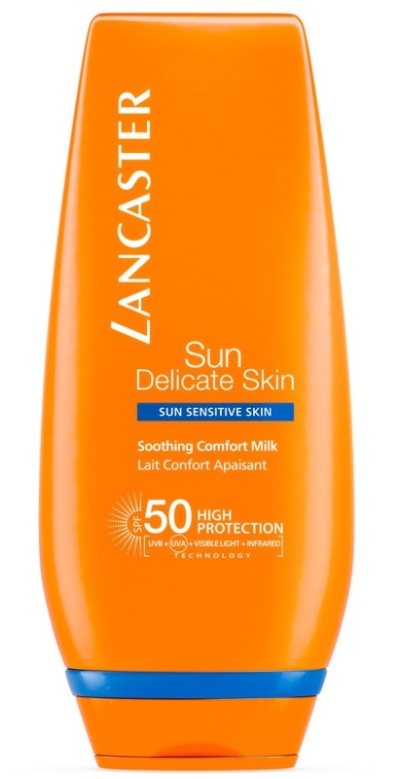 Foto van Lancaster sun delicate skin soothing milk spf50 125ml via drogist