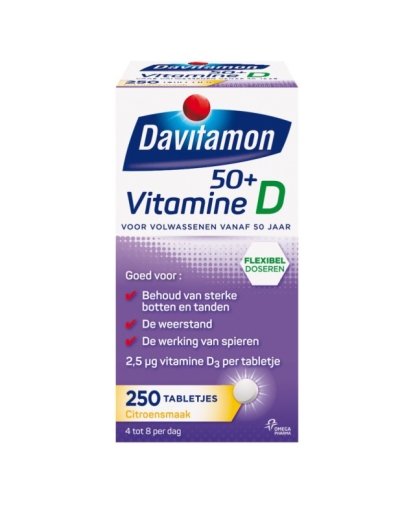 Davitamon vitamine d 50+ 250tb  drogist