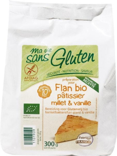 Foto van Ma vie sans custard taartmix bio - glutenvrij 300g via drogist