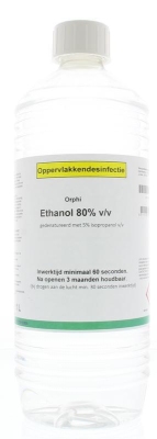 Foto van Orphi alcohol 80% ethanol met 5% ipa 1000ml via drogist