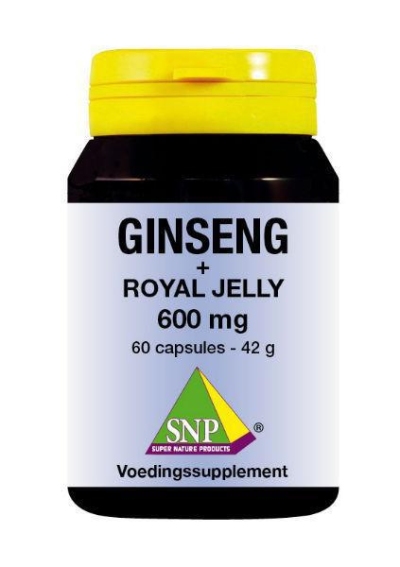 Foto van Snp ginseng + royal jelly 600 mg 60ca via drogist