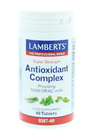 Foto van Lamberts antioxidant complex super strength 60tab via drogist