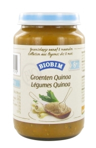 Foto van Biobim potje gemengde groenten & quinoa 8 maanden 6 x 200g via drogist