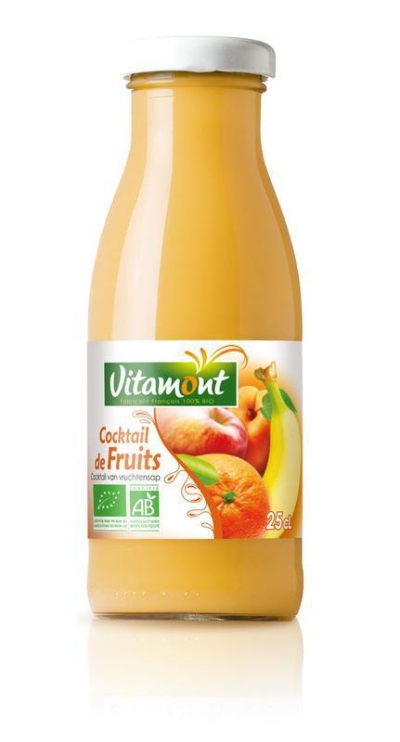 Foto van Vitamont fruit cocktail mini bio 250ml via drogist