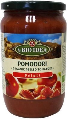 Bioidea tomaten gepeld (glas) 6 x 660g  drogist
