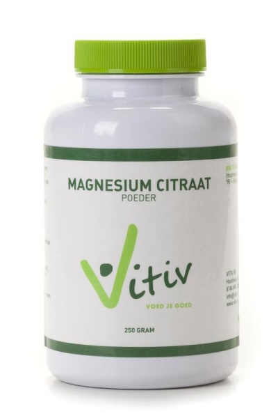 Foto van Vitiv magnesium citraat poeder 250g via drogist