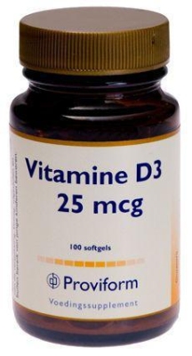 Foto van Proviform vitamine d3 25 mcg - 1000ie 100sft via drogist