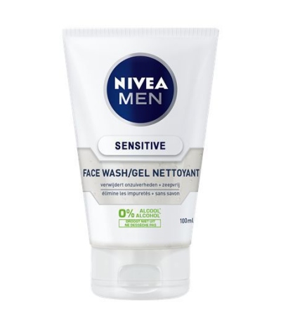 Nivea facewash sensitive for men 100ml  drogist