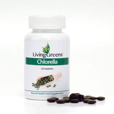 Foto van Livinggreens chlorella tabletten bio 250tab via drogist
