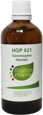 Foto van Balance pharma gemmoplex hgp021 herstel 100ml via drogist