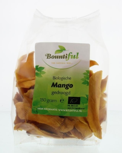 Foto van Bountiful mango gedroogd bio 150g via drogist