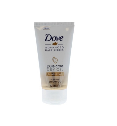 Foto van Dove shampoo pure care mini 50ml via drogist