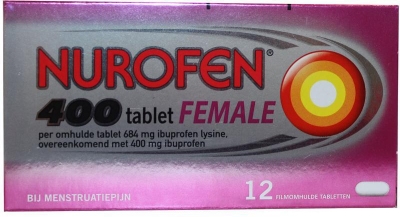 Foto van Nurofen female 400 mg 12st via drogist
