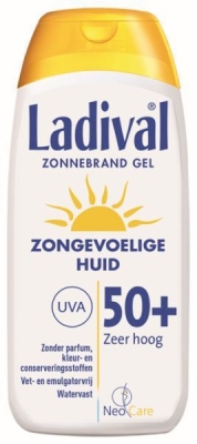 Foto van Ladival zonnebrand gel zongevoelige huid factor 50+ 200 ml via drogist