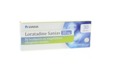 Foto van Sanias loratidine 10 mg 30tab via drogist
