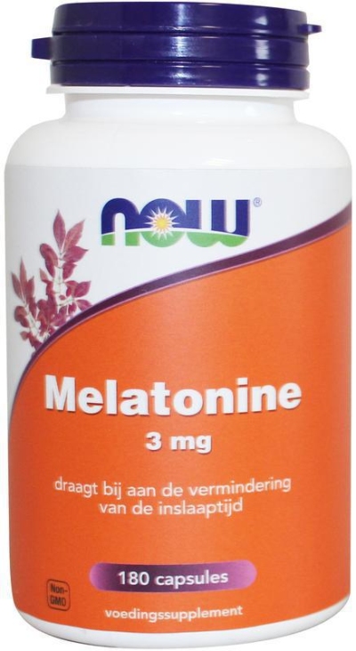 Now melatonine 3 mg 180cap  drogist
