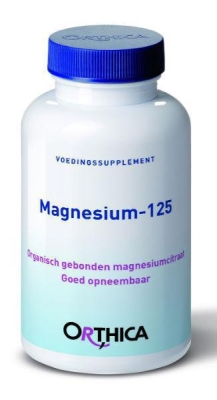 Foto van Orthica magnesium 125 90cap via drogist
