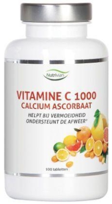 Foto van Nutrivian vitamine c1000 mg calcium ascorbaat 100tab via drogist