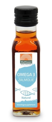 Foto van Mattisson healthstyle omega-3 zalmolie naturel 100ml via drogist