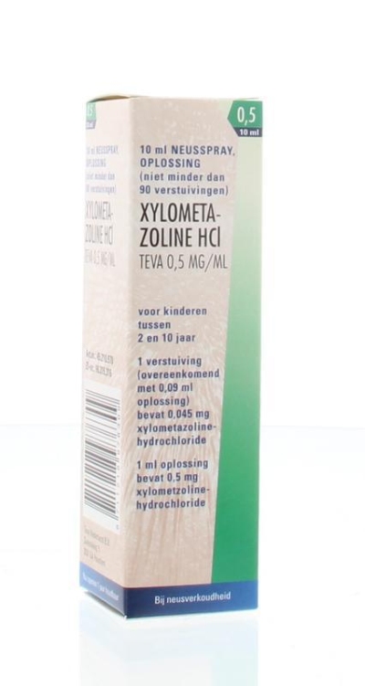 Drogist.nl xylometazoline 0.5mg spray uad 10ml  drogist
