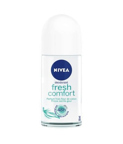 Foto van Nivea deodorant fresh comfort roll on 50ml via drogist