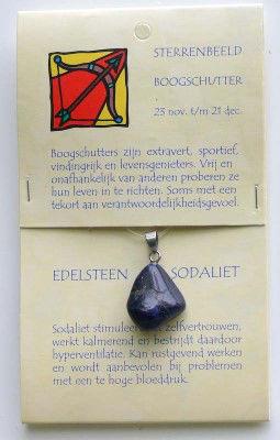 Foto van Steengoed hanger sterrenbeeldsteen boogschutter 1kaart via drogist