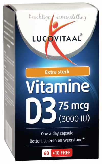 Foto van Lucovitaal vitamine d3 75 mcg 70cap via drogist