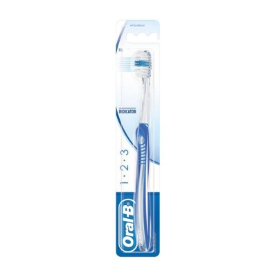 Oral-b tandenborstel 123 medium 1st  drogist