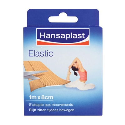Foto van Hansaplast elastic 1m x 8cm 1st via drogist