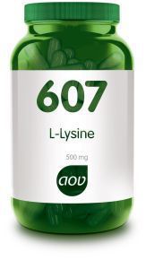 Foto van Aov 607 l-lysine 500 mg 90vc via drogist