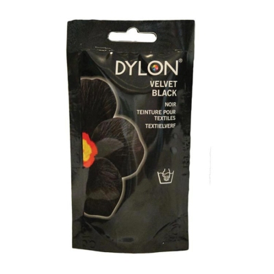 Foto van Dylon textielverf velvet black 12 50g via drogist