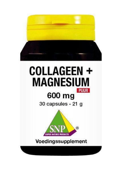 Foto van Snp collageen magnesium 600 mg puur 30ca via drogist