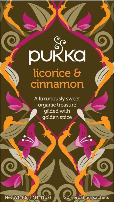Foto van Pukka thee licorice cinnamon 20zk via drogist