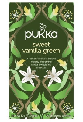 Foto van Pukka sweet vanilla green 20zk via drogist