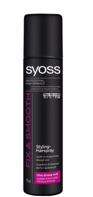 Foto van Syoss fix & smooth hairspray 75ml via drogist
