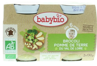 Foto van Babybio groenten broccoli wortel 2x130g via drogist