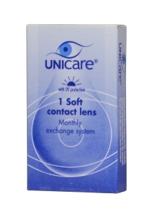 Foto van Unicare contactlenzen maandlenzen min 5.50 1pack via drogist