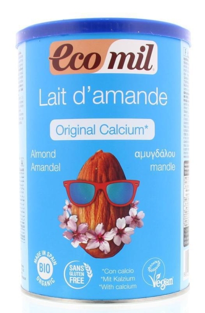 Foto van Ecomil amandeldrank calcium instant 400g via drogist