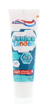 Foto van Aquafresh tandpasta junior tanden 6+ 75ml via drogist