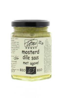 Ton's mosterd mosterd dille saus agave 170g  drogist