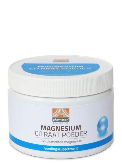 Mattisson magnesium citraat poeder 16% 200g  drogist