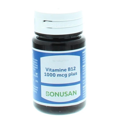 Foto van Bonusan vitamine b12 1000 90 tabletten via drogist