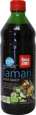 Foto van Lima tamari 25% minder zout 500ml via drogist