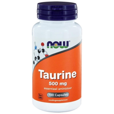 Now taurine 500mg 100cap  drogist