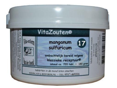 Vita reform van der snoek manganum sulfuricum vitazout nr. 17 720tb  drogist